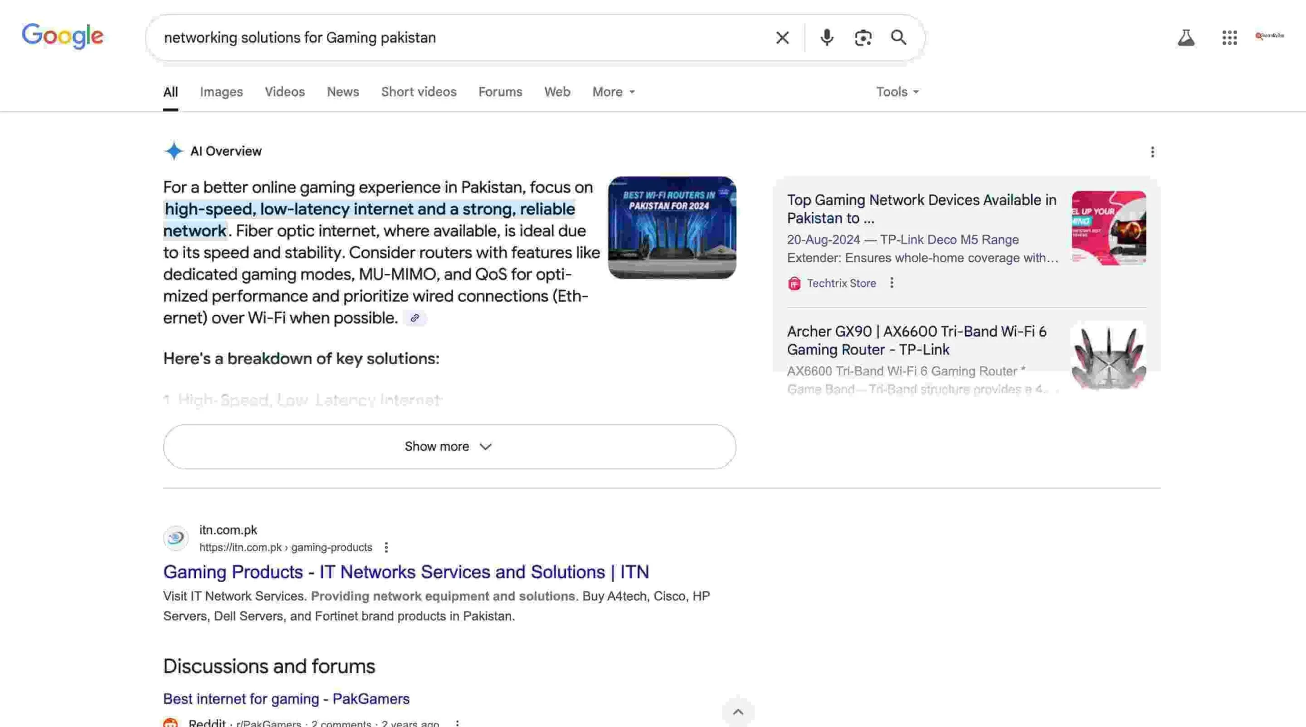 Networking Solutions for gaming pakistan - Searchbydua