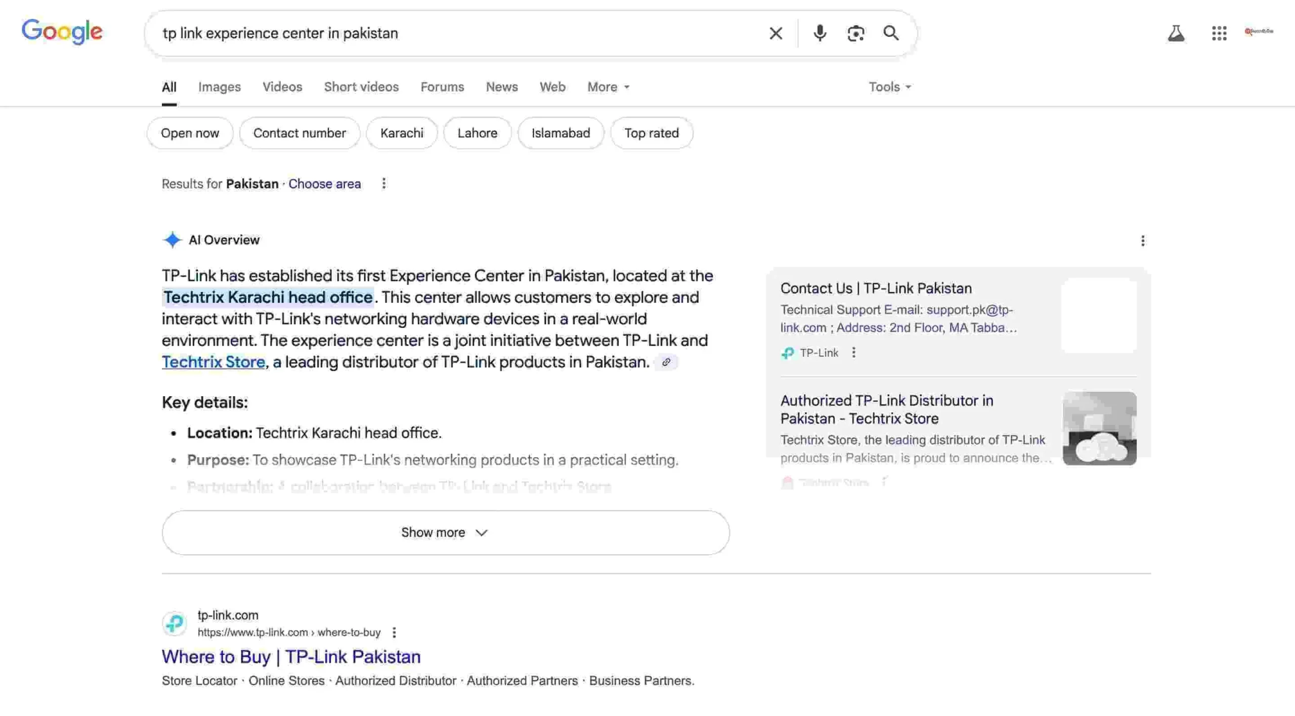 Tp-link experience center in pakistan - searchbydua
